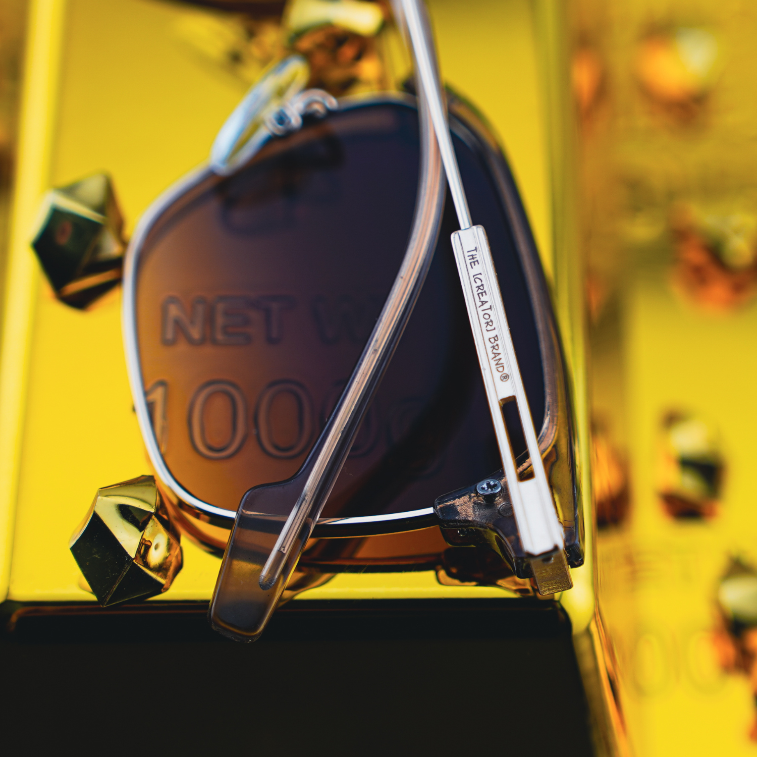 The Classic's Gold Tint Glasses
