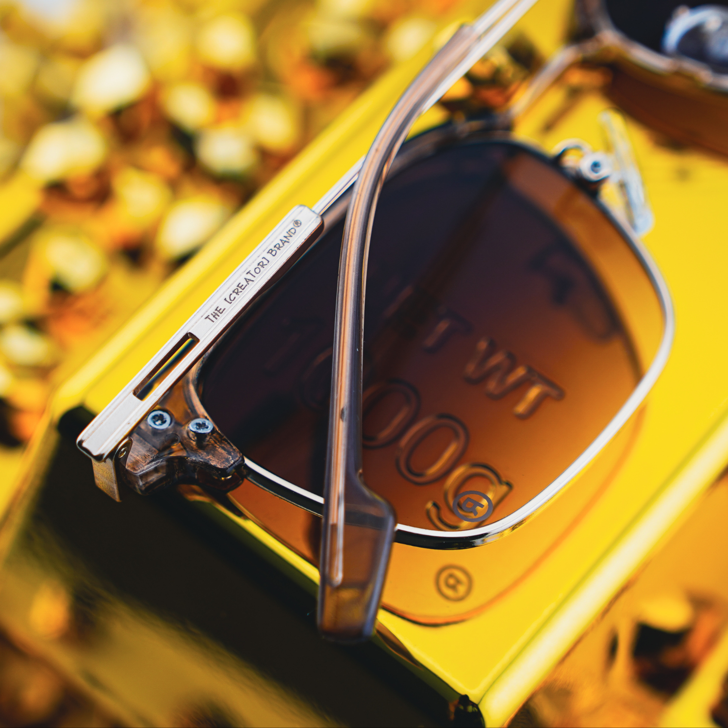 The Classic's Gold Tint Glasses