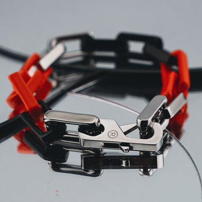 The Chain Link Chain (ORANGE,BLACK, & SILVER)
