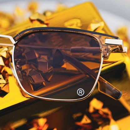 The Classic's Gold Tint Glasses
