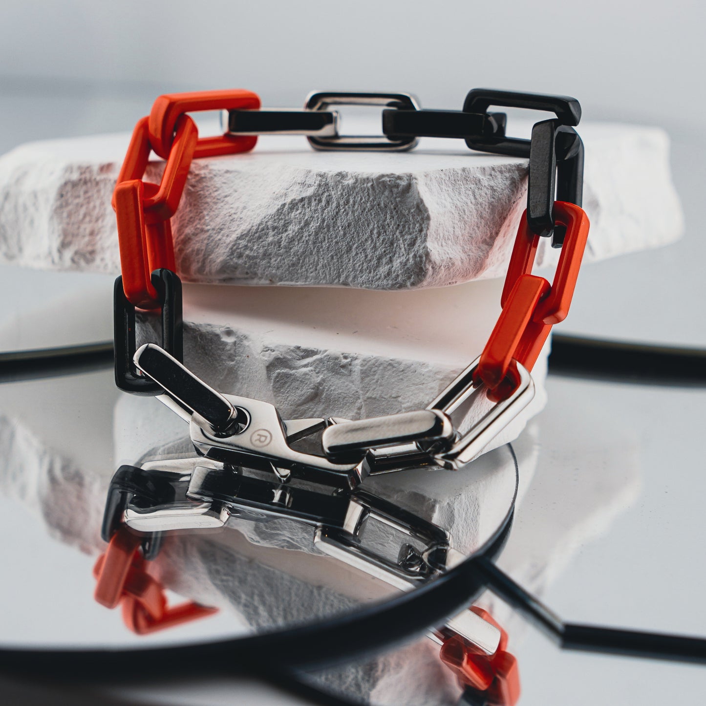 The Chain Link Chain (ORANGE,BLACK, & SILVER)