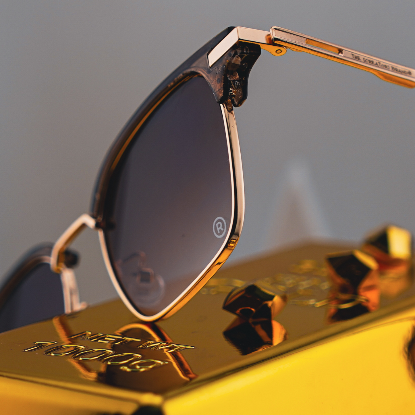 The Classic's Gold Tint Glasses