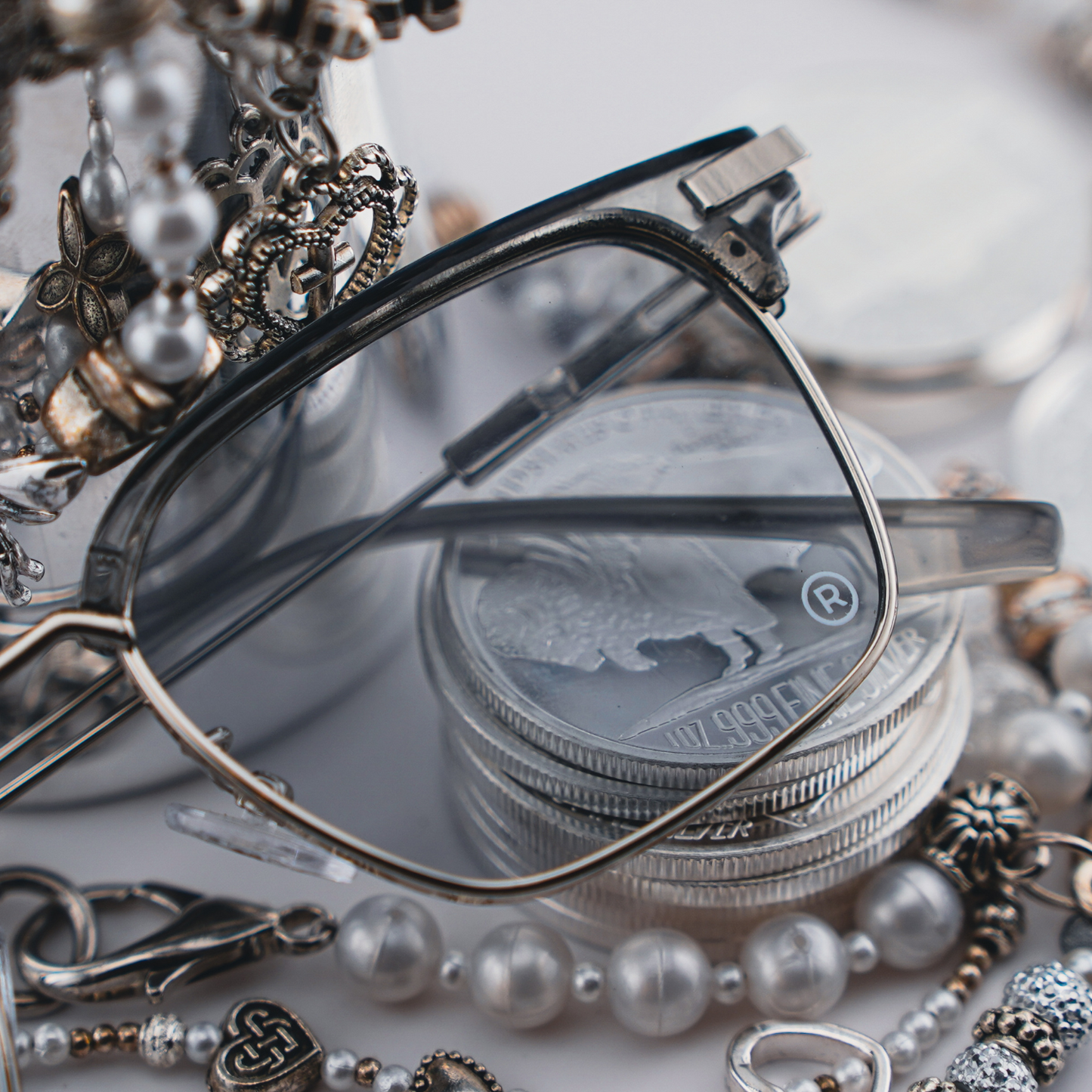 The Classic's - Silver Tint Glasses