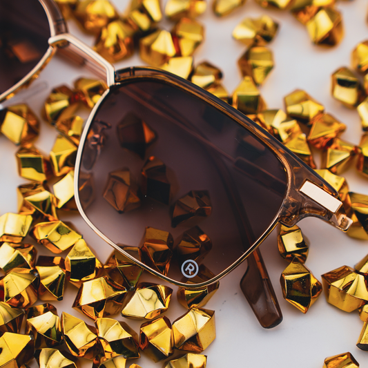 The Classic's Gold Tint Glasses